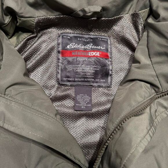 Eddie Bauer WeatherEdge Jacket Mens XL Gray Waterproof Windbreaker Outdoor Shell - Picture 4 of 6